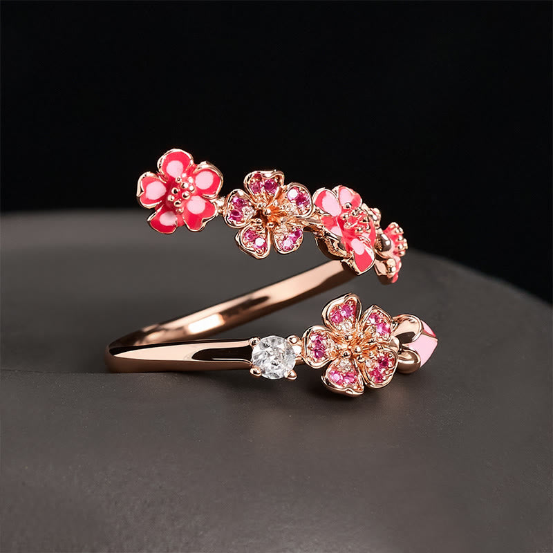 FREE Today: Healing and Luck Copper Peach Blossom Open Ring - 18.9mm-US9 - image 0