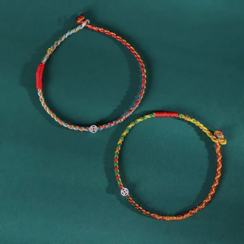 FREE Today: Blessing and Fortune 925 Sterling Silver Colorful Braided Bracelet - image 7