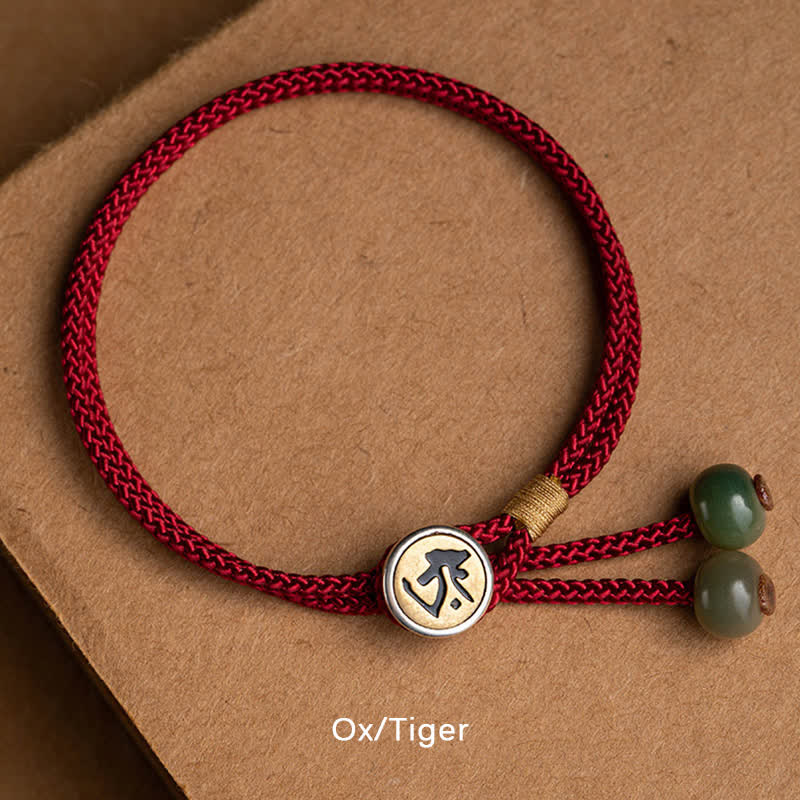Buddha Stones 925 Sterling Silver Handmade Cyan Bodhi Seed Protection Braided Red String Bracelet - image 1