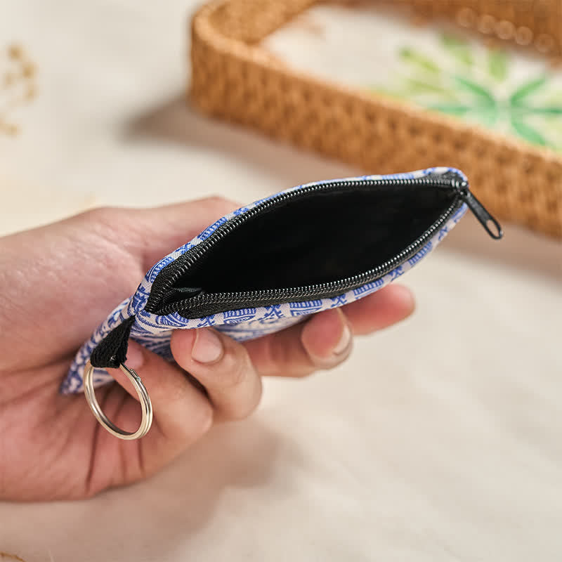 FREE Today: Strength and Luck Blue White Elephant Bohemian Zip Purse - image 4