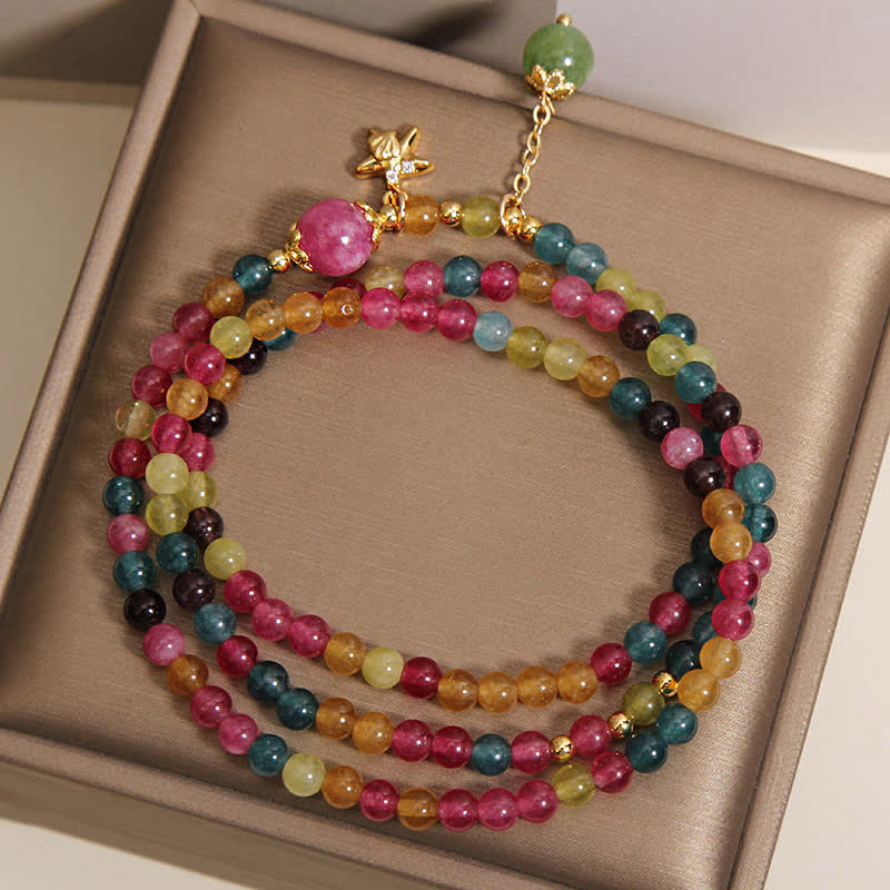 FREE Today: Protection and Positive Rainbow Tourmaline Starfish Charm Triple Wrap Bracelet - image 3