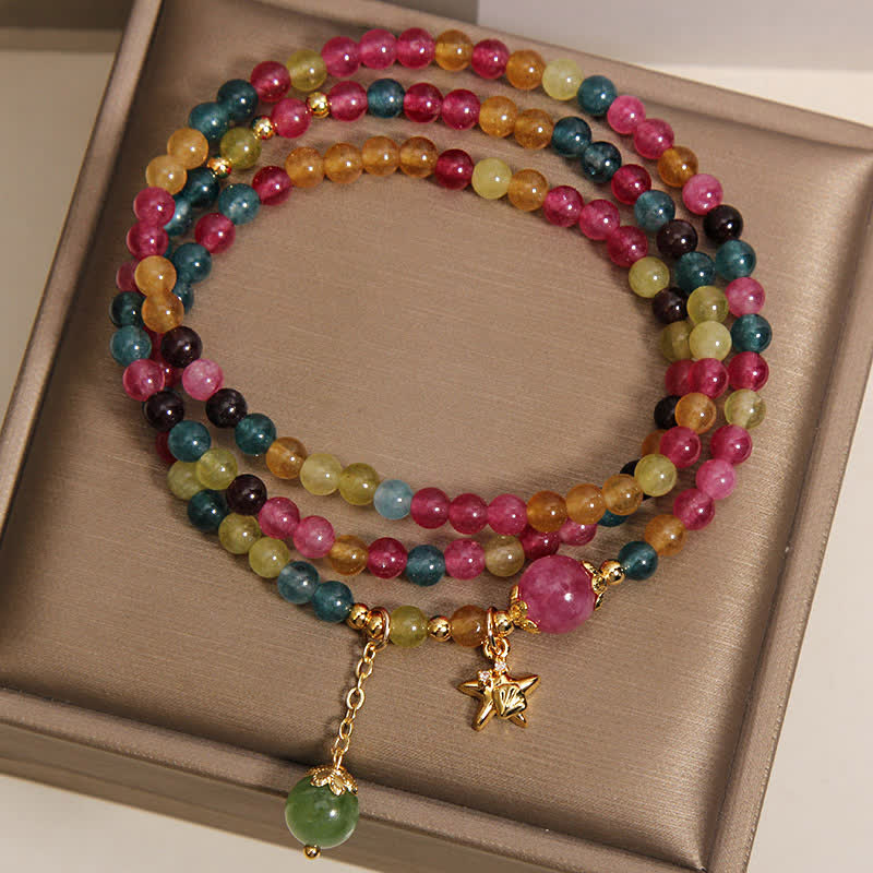FREE Today: Protection and Positive Rainbow Tourmaline Starfish Charm Triple Wrap Bracelet - image 2