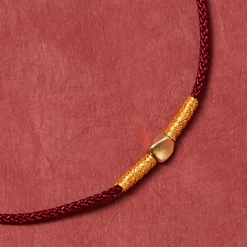 FREE Today: Protection and Luck 925 Sterling Silver Golden Bead Braided Rope Bracelet - image 5
