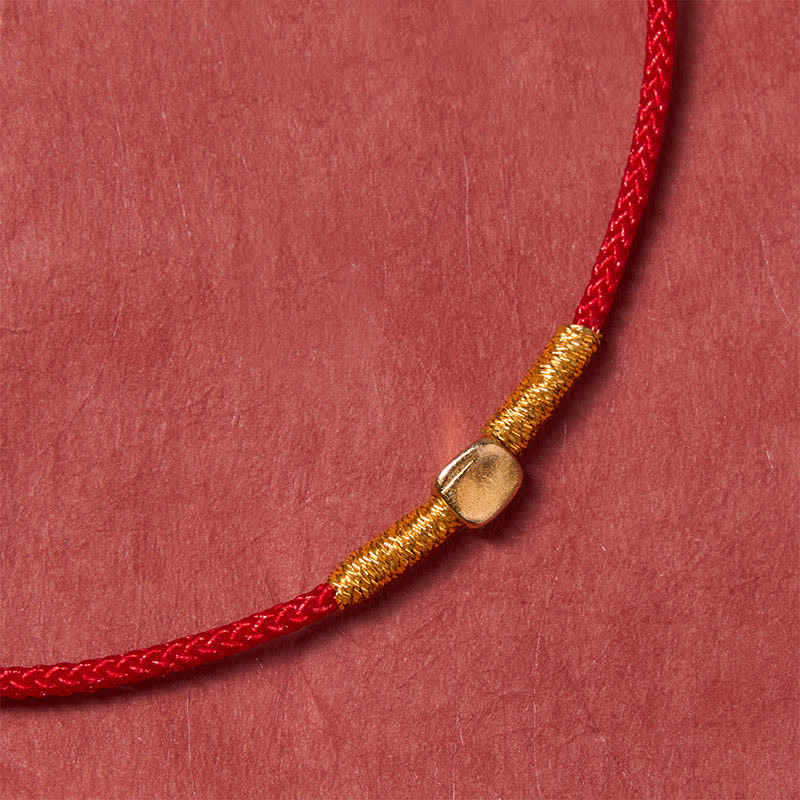FREE Today: Protection and Luck 925 Sterling Silver Golden Bead Braided Rope Bracelet - image 2