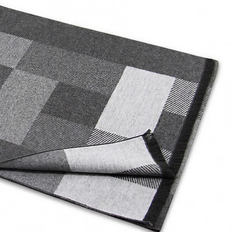 Buddha Stones Fall Winter Classic Plaid Tassel Cozy Rectangular Scarves - image 13