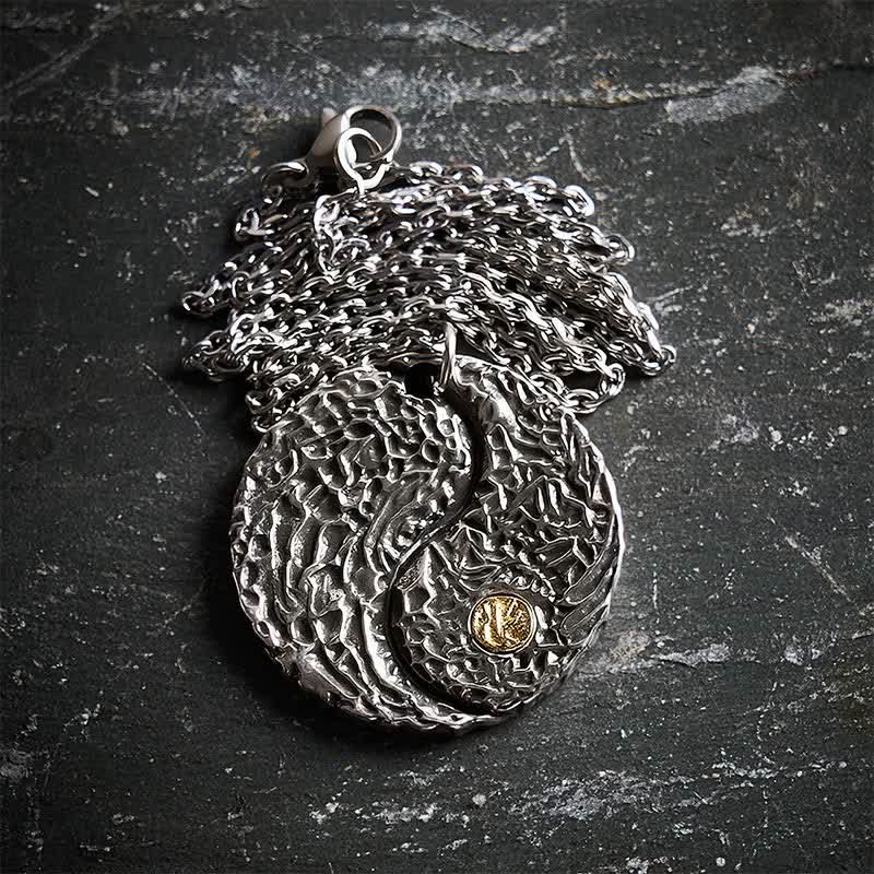 FREE Today: Healing and Balance Copper Yin Yang Round Engraved Pendant Necklace - image 3