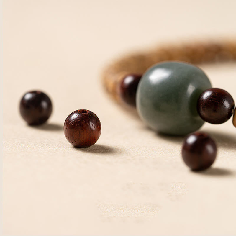 Foviel Bodhi Samen kleine Blatt rote Sandelholz Weisheit Armband
