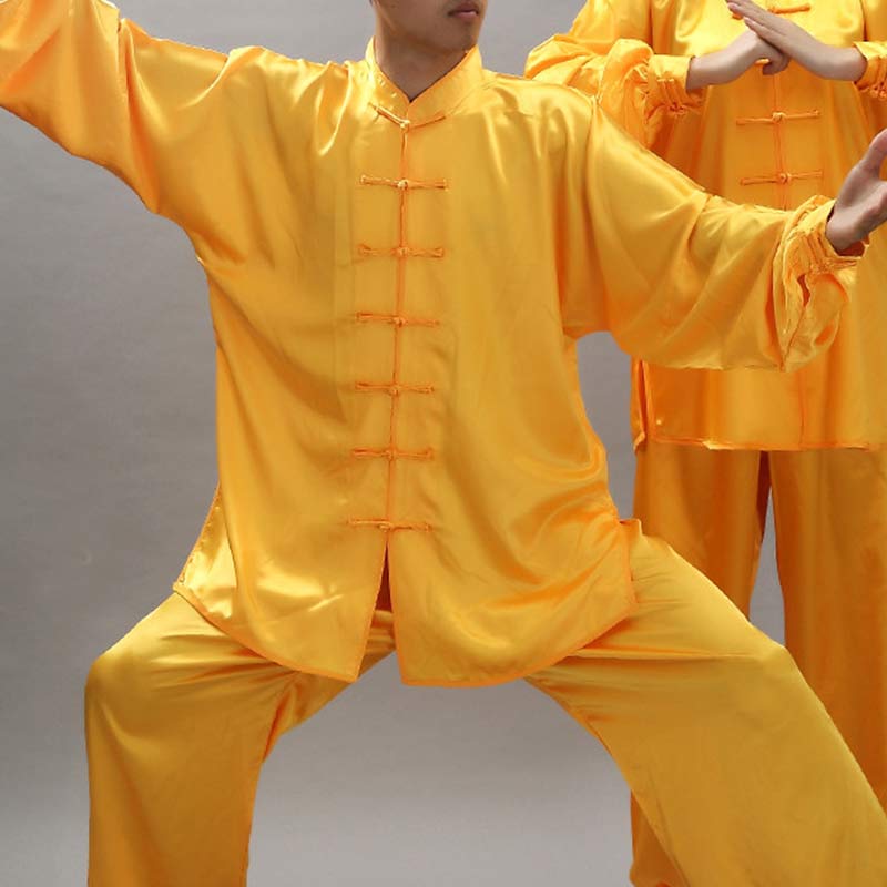 Foviel Simple Pattern Meditation Prayer Spiritual Zen Tai Chi Qigong Practice Unisex Clothing Set