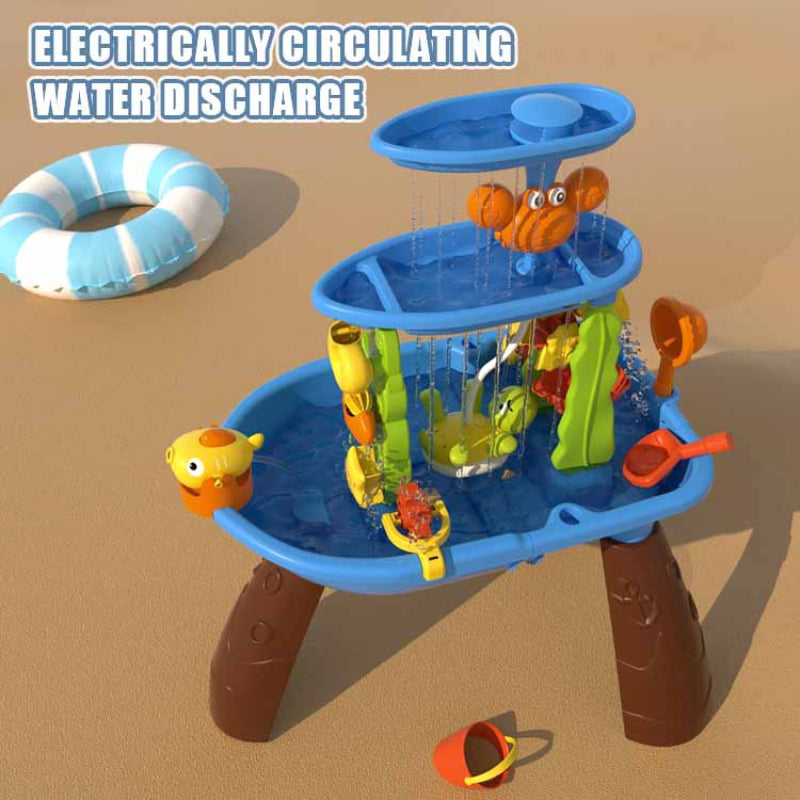 Fidtoy Water Table Umbrella for Kids | Adjustable UV Protection Shade for Outdoor Water Play