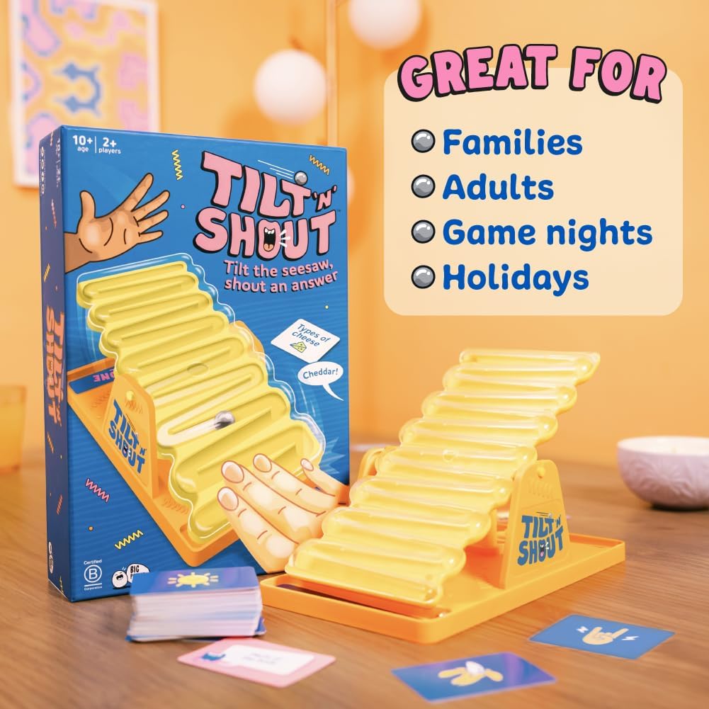 Tilt 'n' Shout: Un rápido juego de mesa familiar con balancín - 602