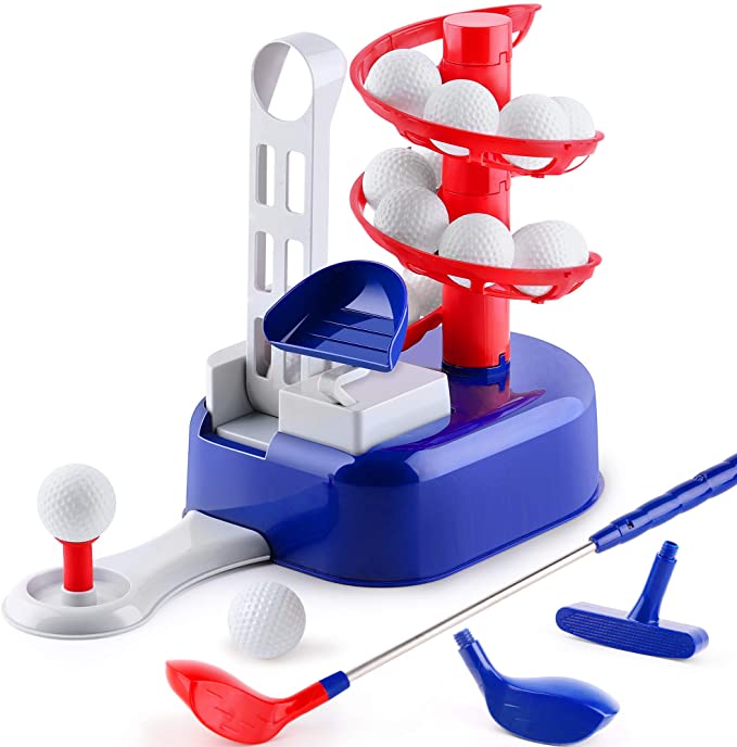 Fidtoy Kids Golf Training Set with Ball-to-Tee Trainer
