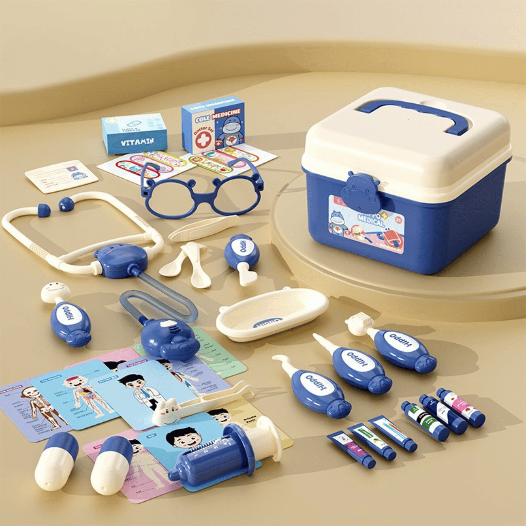 Hippo Doctors Set™ - Mini Doctors in Action - Juego de Doctor de Juguete