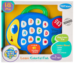 Juguete de pez interactivo Fidtoy con luces, música y modos de aprendizaje
