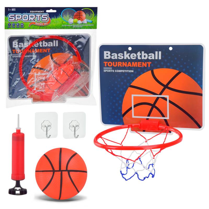 Fidtoy Indoor Sports Basketball Play Set for Kids Adjustable Hoop Coordination Family Active Play Toy