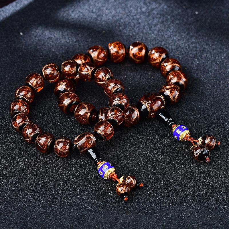 Buddha Stones Tibetan Dragon Vein Agate Healing Bracelet Bracelet BS main