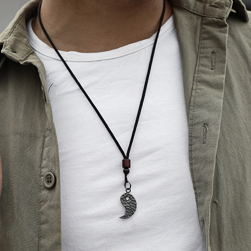 Buddha Stones 990 Sterling Silver Yin Yang Balance Harmony Necklace Pendant (Extra 30% Off | USE CODE: FS30) - image 6