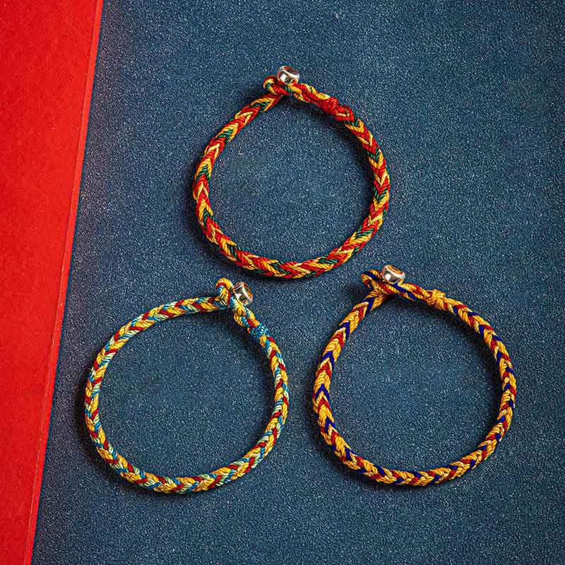 Buddha Stones "May you be safe and sound all year round" Lucky Multicolored Bracelet Bracelet BS 1