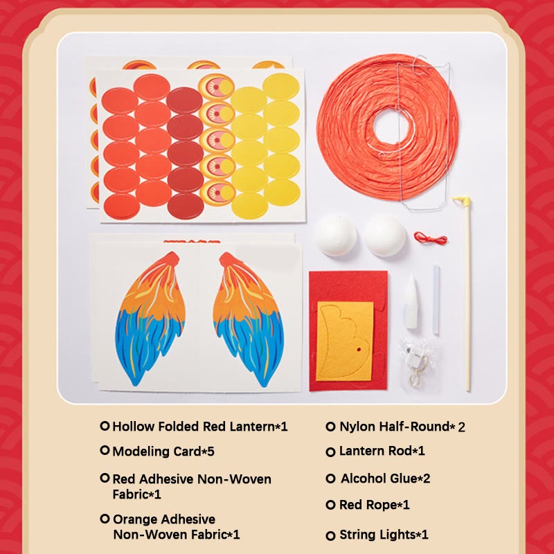 DIY Good Luck Koi Fish Lantern Assembly Steps