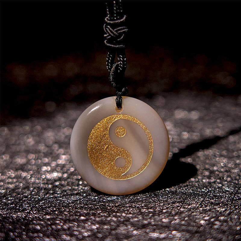 Buddha Stones Various Crystal Amethyst Tiger Eye Green Aventurine Yin Yang Spiritual Necklace Pendant Necklaces & Pendants BS 66