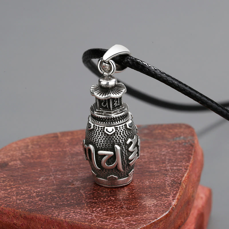 Buddha Stones Om Mani Padme Hum Copper Creativity Necklace Pendant Necklaces & Pendants BS 2