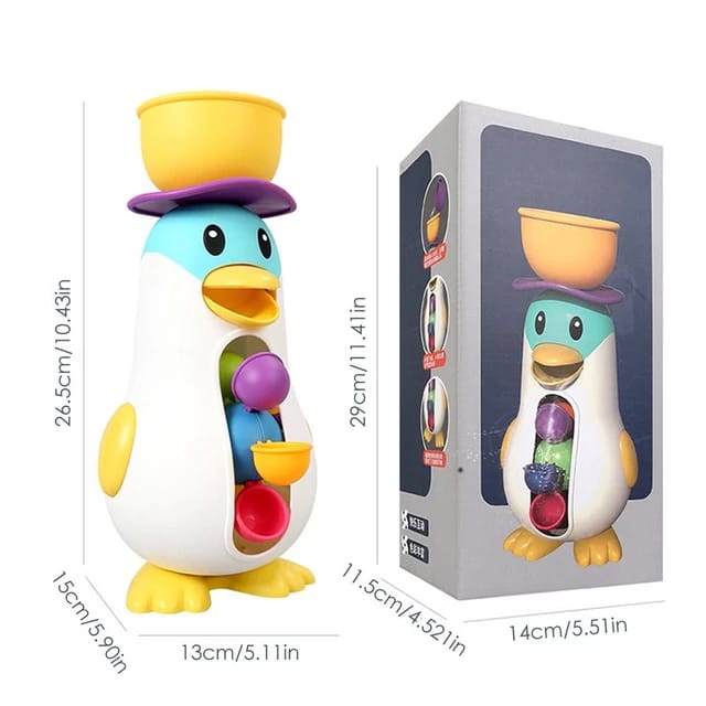 Fun Waterwheel Penguin Bath Toy - 010