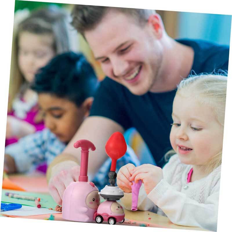 Fidtoy Balloon-Powered Car Toy for Toddlers 1-5 | STEM Learning & Dual-Mode Racing and Flying