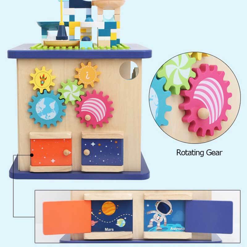 Fidtoy 13-in-1 Early Learning Toy for Toddlers – Montessori Educational Toy for Home, Travel, and Preschool Quiet Time