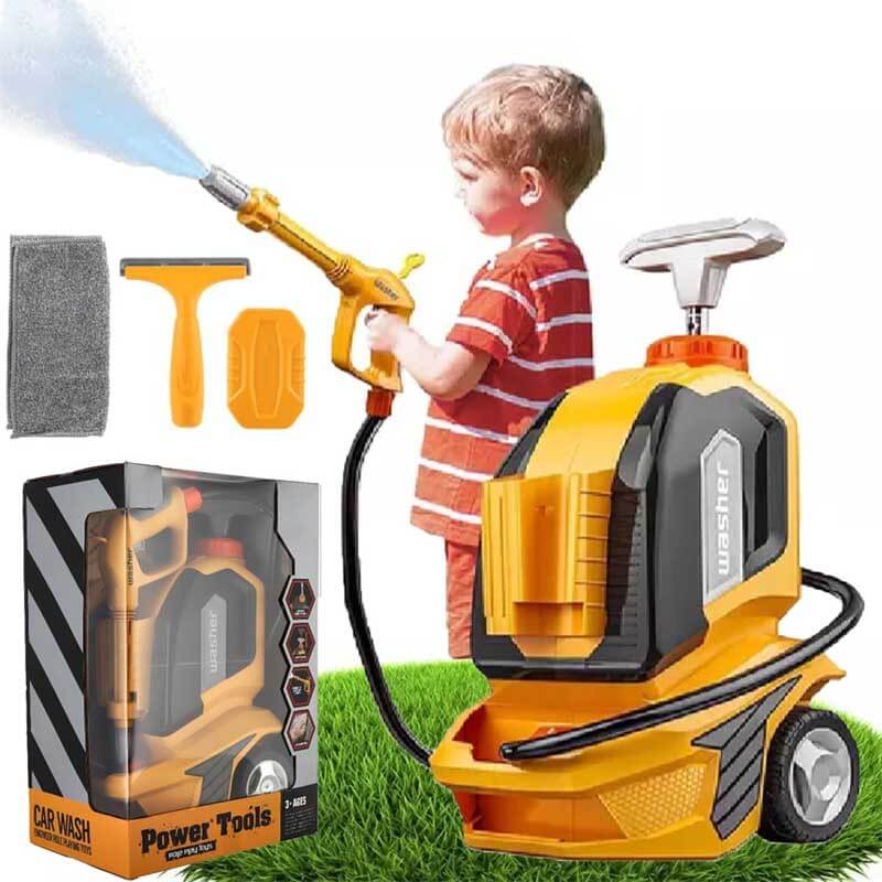 Fidtoy Kids Pressure Washer Toy – Outdoor Water Play for Car Wash and Dexterity