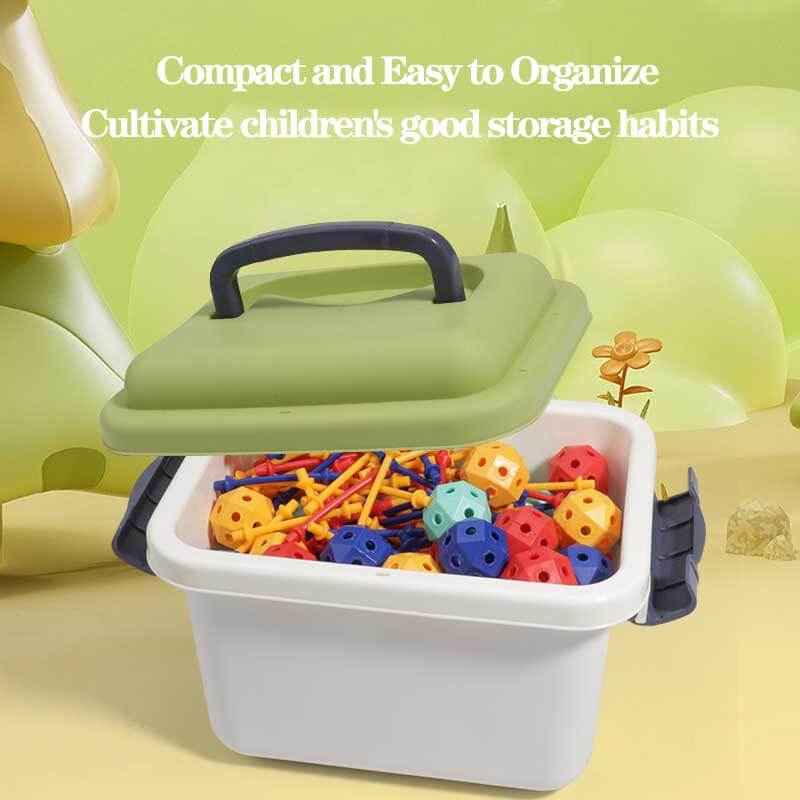 Fidtoy 3D Geometric Building Blocks for Kids | STEM Creativity & Math Learning Toy