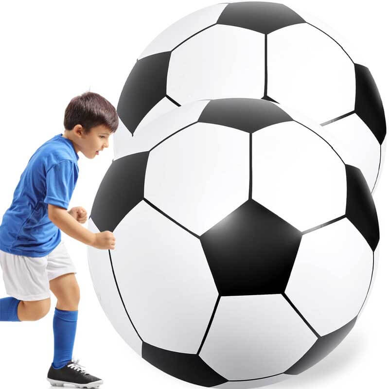 Fidtoy Balón de fútbol inflable gigante para niños | Para jugar en el patio, la playa y la piscina | PVC duradero