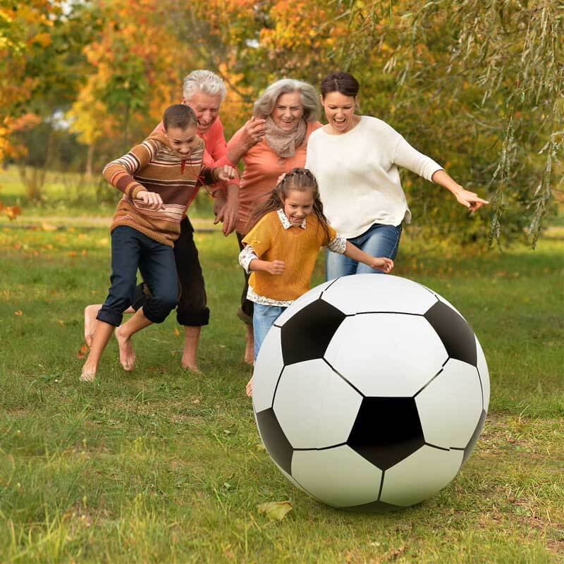 Fidtoy Balón de fútbol inflable gigante para niños | Para jugar en el patio, la playa y la piscina | PVC duradero