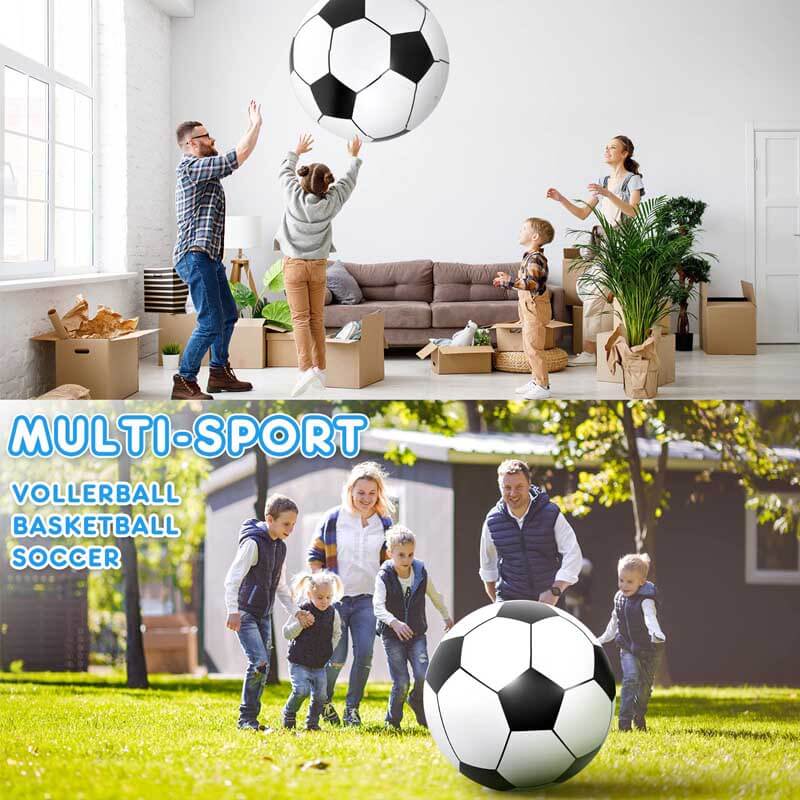 Fidtoy Balón de fútbol inflable gigante para niños | Para jugar en el patio, la playa y la piscina | PVC duradero