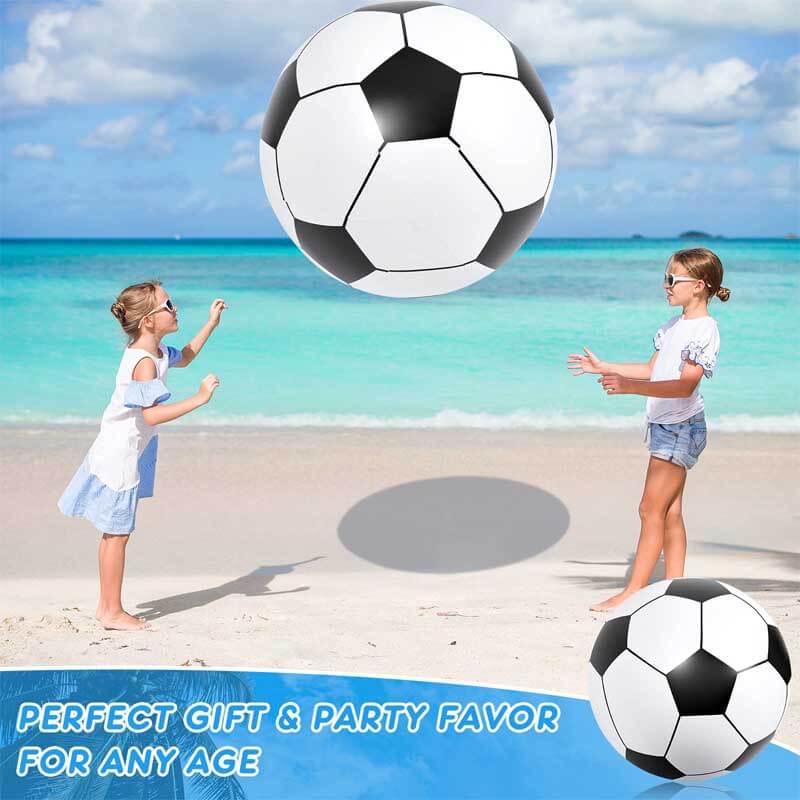 Fidtoy Balón de fútbol inflable gigante para niños | Para jugar en el patio, la playa y la piscina | PVC duradero