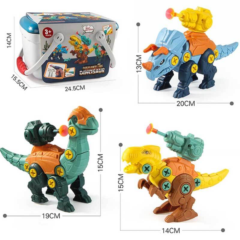 Fidtoy Take Apart Dinosaur Kit for Kids 3-8 | STEM Educational Buildable Dinosaur Toys