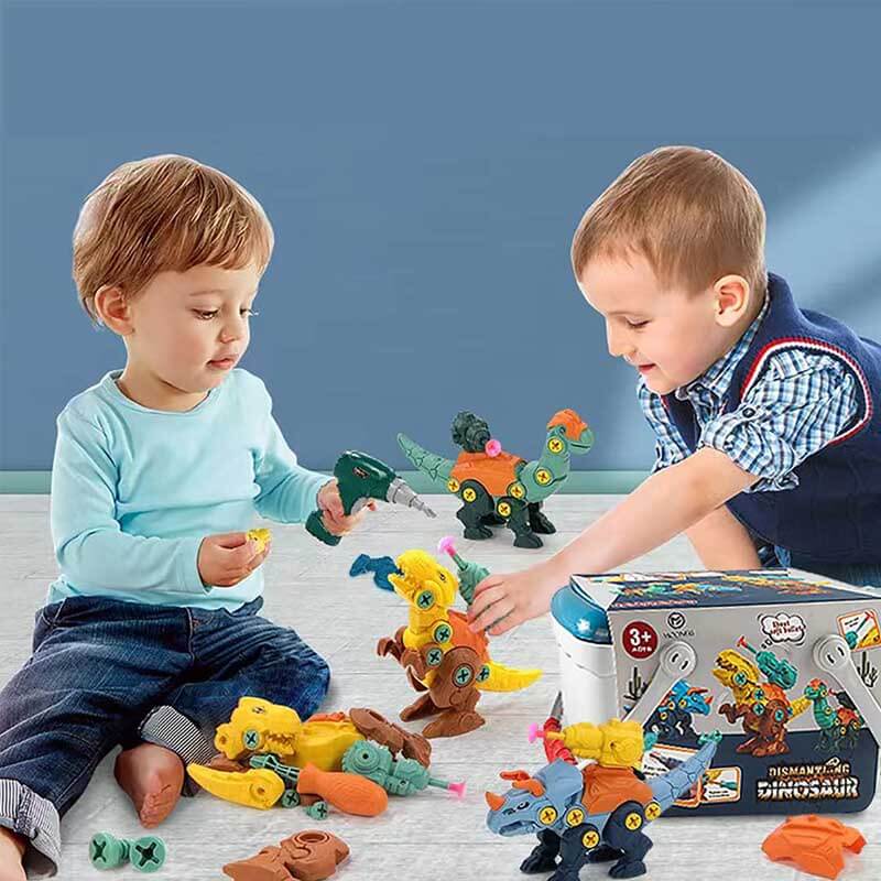 Fidtoy Take Apart Dinosaur Kit for Kids 3-8 | STEM Educational Buildable Dinosaur Toys