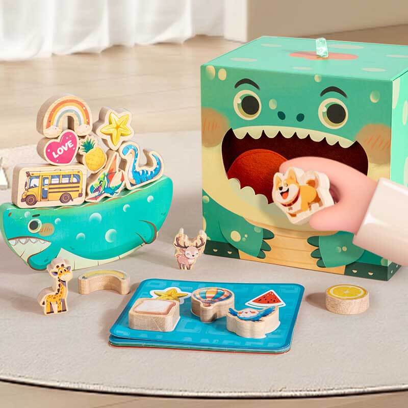 Fidtoy Animal Stacking Building Blocks | Montessori Toy for Toddlers