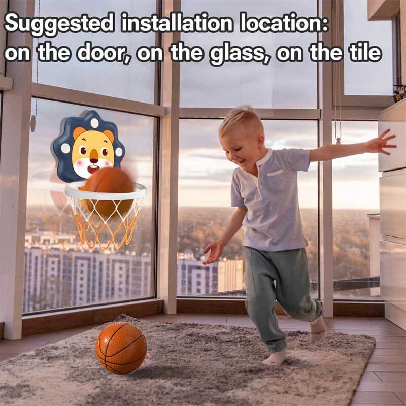 Fidtoy Indoor Mini Basketball Hoop for Toddlers | Adjustable Height & Kids Motor Skills