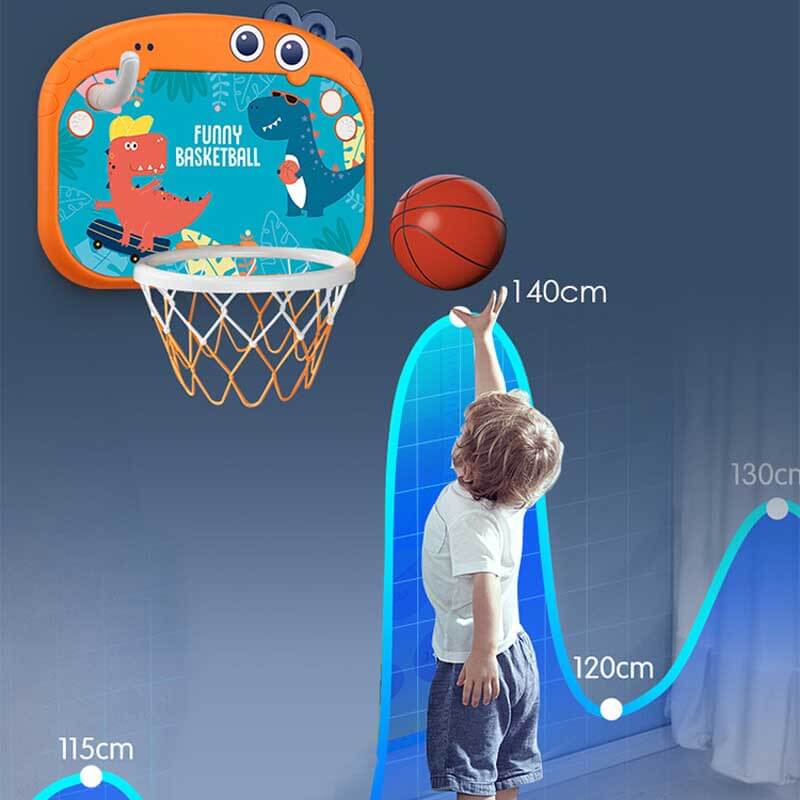 Fidtoy Indoor Mini Basketball Hoop for Toddlers | Adjustable Height & Kids Motor Skills