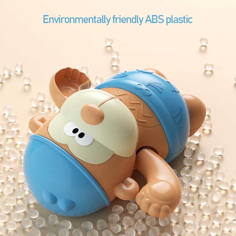 Fidtoy Bath Toy for Toddlers Wind Up Swimming Water Toy Baby Bathtub Toy for 1 2 3 Year Old Kids Bath Time Fun Sensory Play Pool Beach Toy