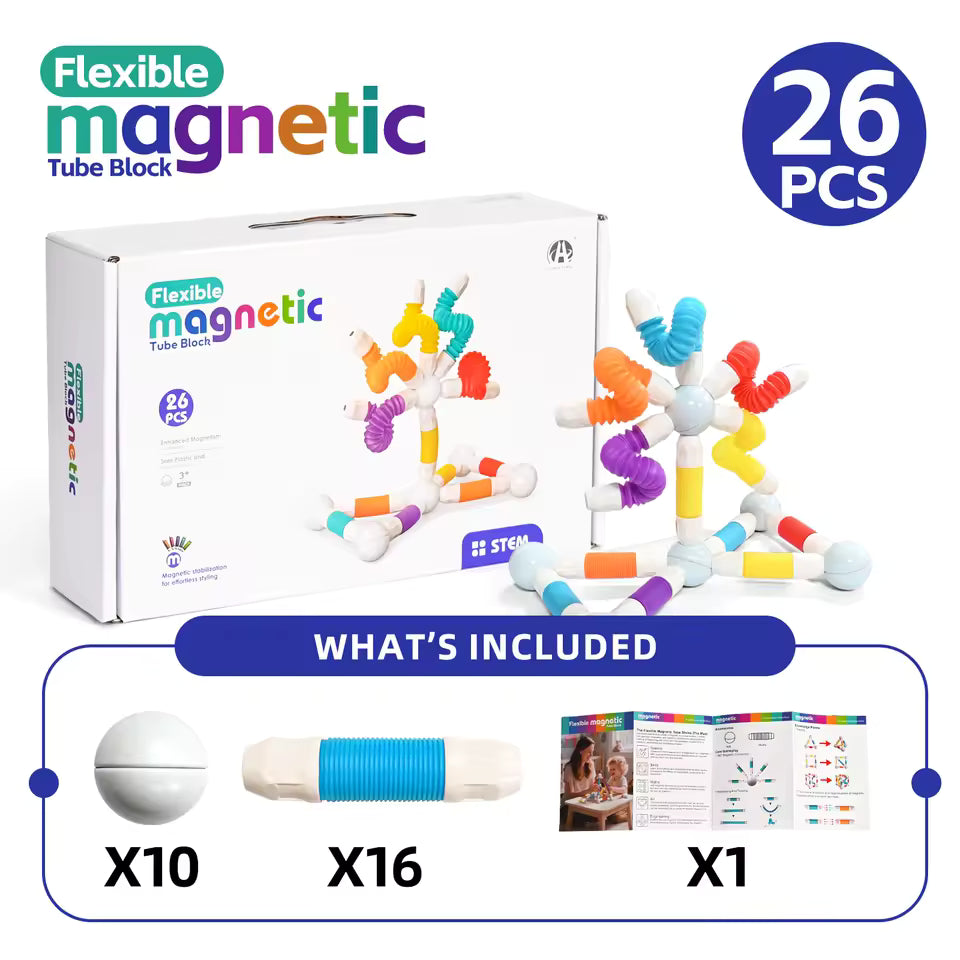 Pop Tube Magnetic Sticks Puzzle con Personaje -158