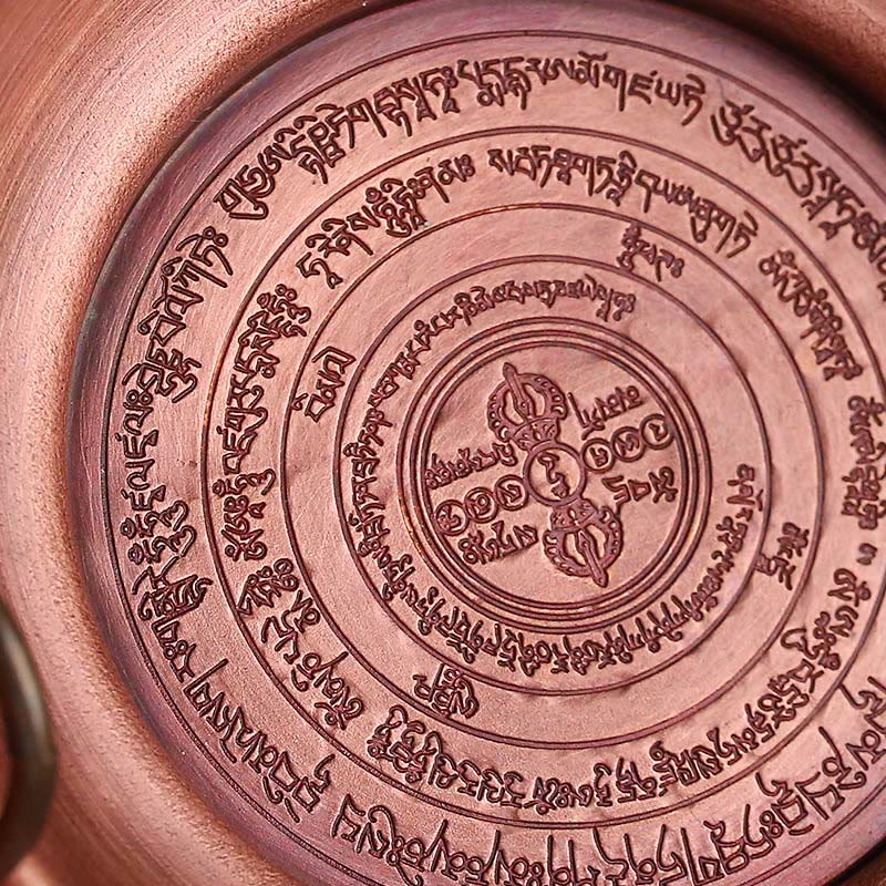Buddha Stones Small Copper Prayer Altar Portable Burning Holder Incense Sage Smudging Rituals Use Items Prayer Altar BS 7