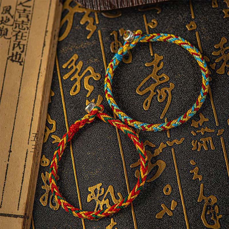 Buddha Stones "May you be good fortune and success" Lucky Multicolored Bracelet Bracelet BS 12