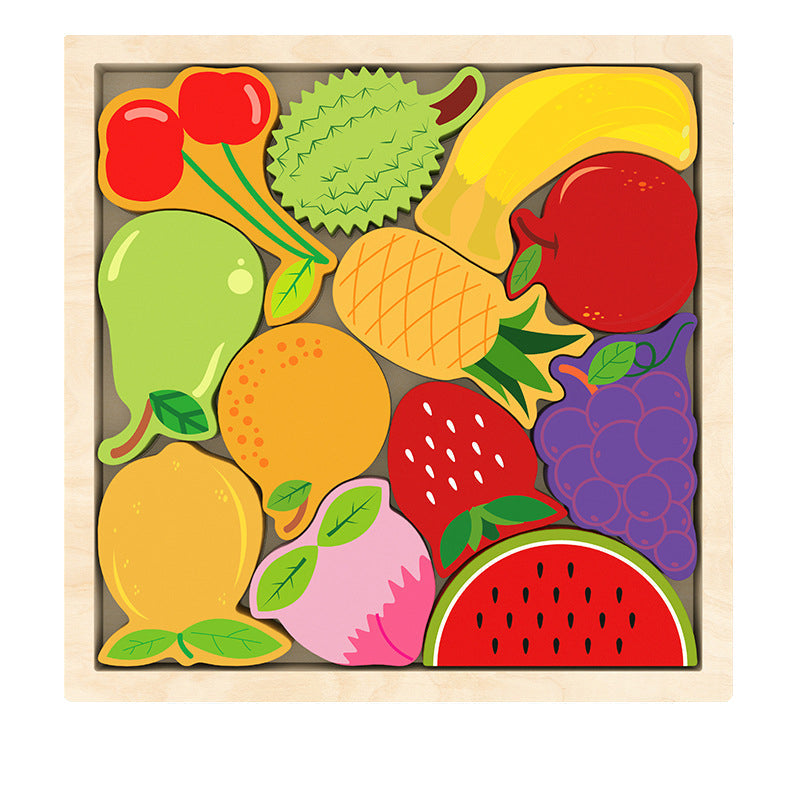 Fidtoy Puzzle de formes Montessori