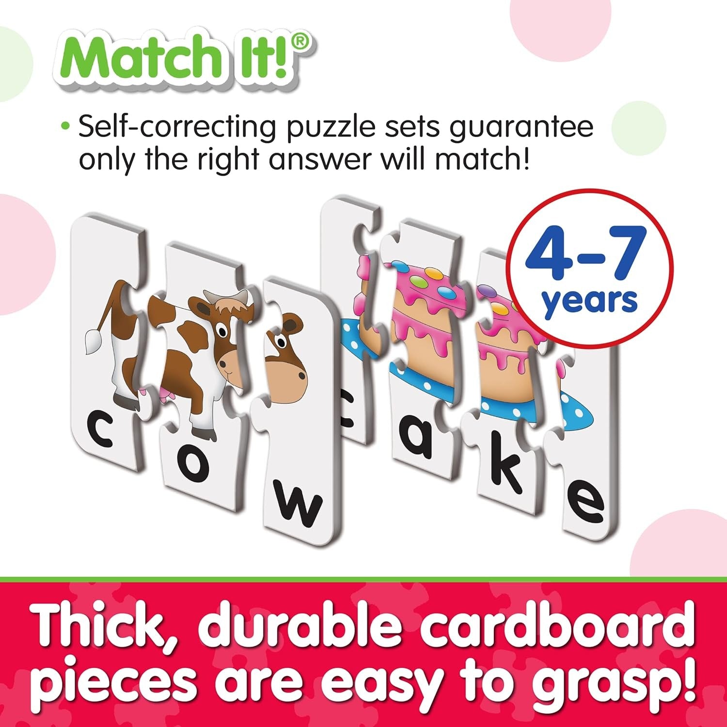 Puzzle de autocorrección Match it Spelling 23 - 080