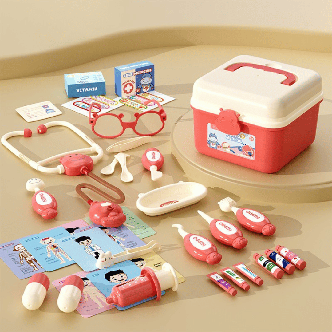 Hippo Doctors Set™ - Mini Doctors in Action - Juego de Doctor de Juguete