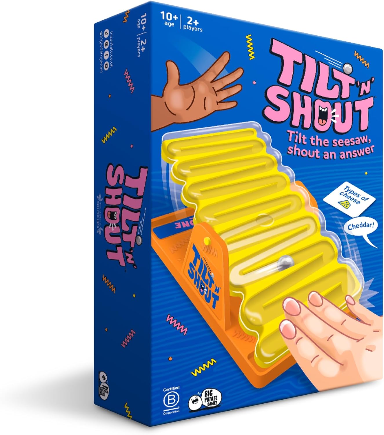 Tilt 'n' Shout: Un rápido juego de mesa familiar con balancín - 602