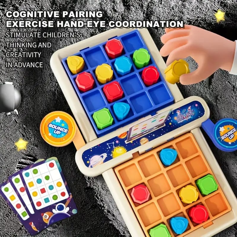 Juego de emparejamiento de formas geométricas Planet Geometry - Desafío multijugador 31A