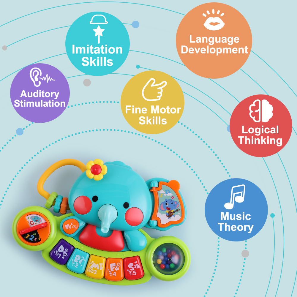 Fidtoy Elephant Musical Learning Toy for Babies