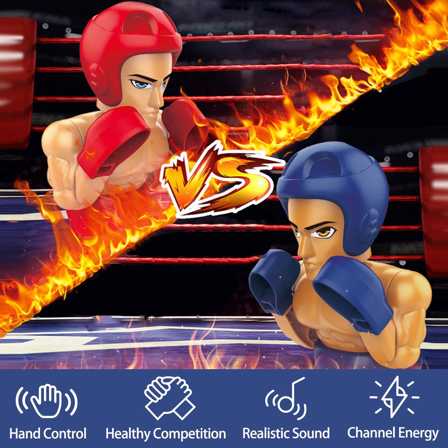 Fidtoy Fighting Robots Boxing Game with Hand Gesture Control