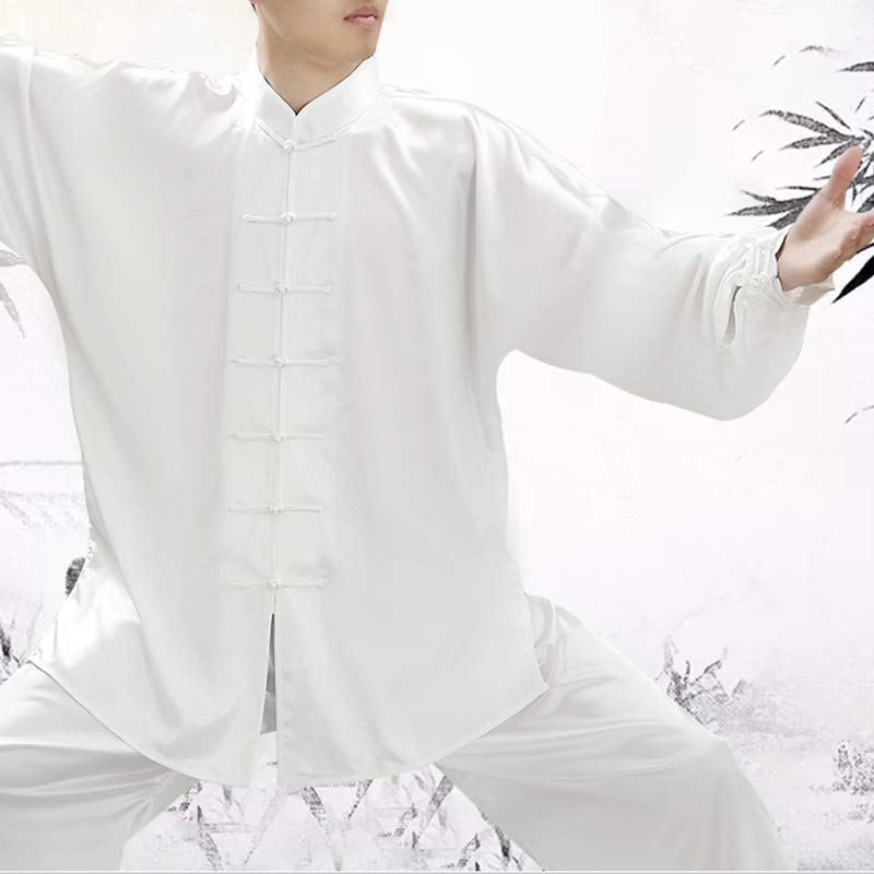 Foviel Simple Pattern Meditation Prayer Spiritual Zen Tai Chi Qigong Practice Unisex Clothing Set